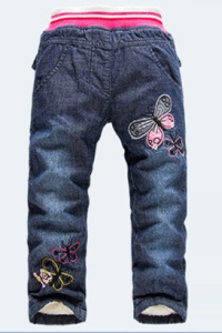 утепленные джинсы для девочек