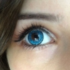 Голубые линзы на карие глаза – смена цвета